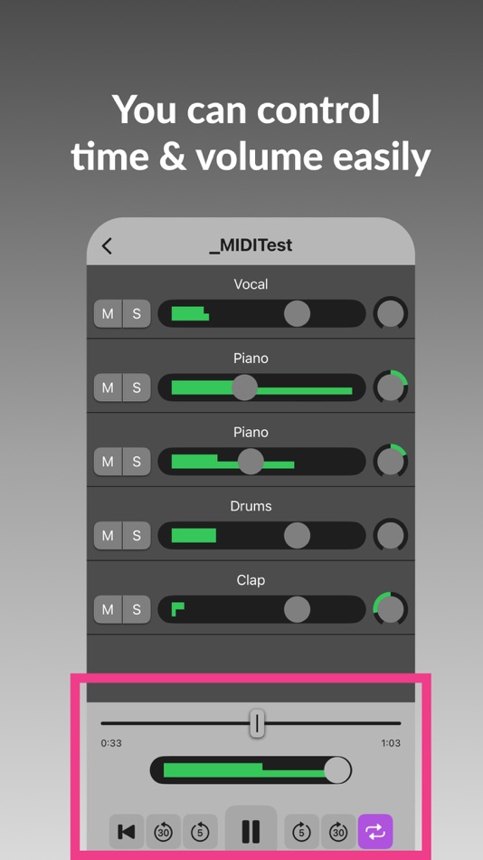 #3. MIDI Player with Mixer (iOS) 由: Kiichi Itoh