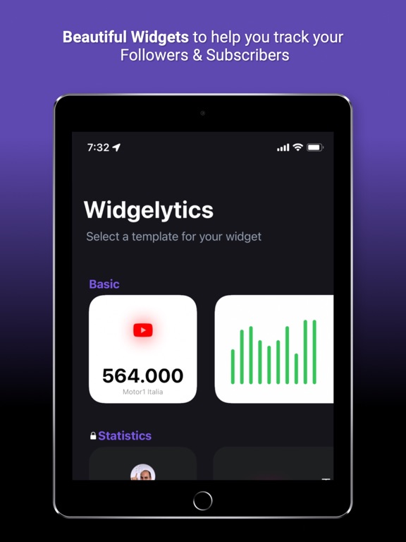 Widgelytics: Social Widgets iPad screenshot 3 - Social Networking app