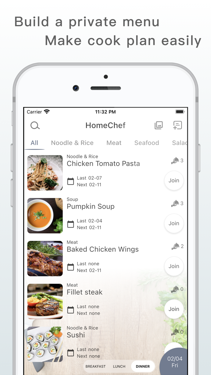 HomeChef - Cooking Schedule