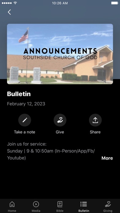 Southside Church of God Screenshot