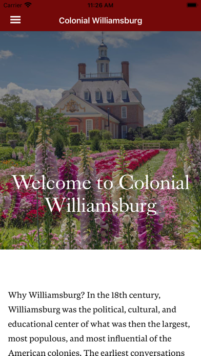 Colonial Williamsburg Explorer Screenshot
