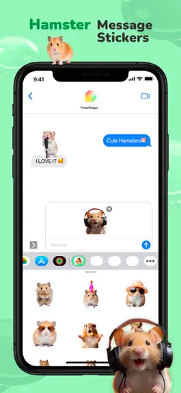 Game screenshot Message Stickers : Hamster apk