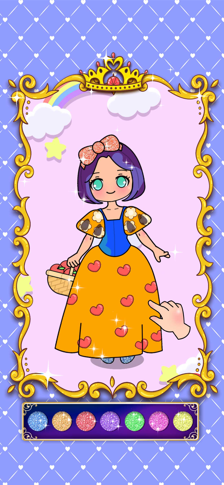 Princess coloring book drawing screenshot 4