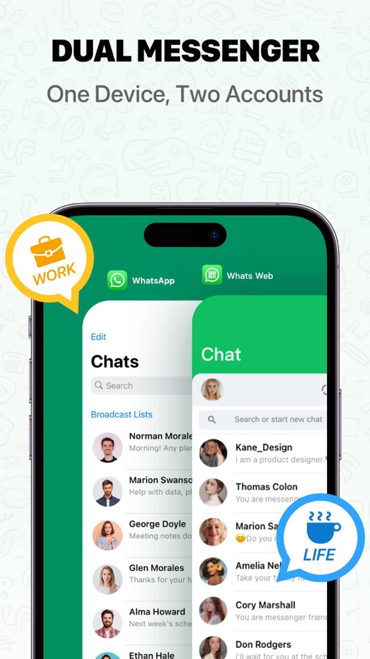 #1. WA Web - Dual Messenger ⁺ (iOS) 由: 雨双 柯