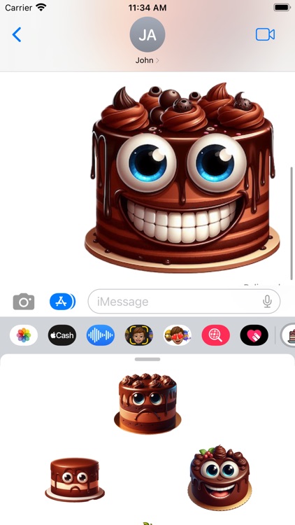 Chocolate Cake Stickers screenshot-5