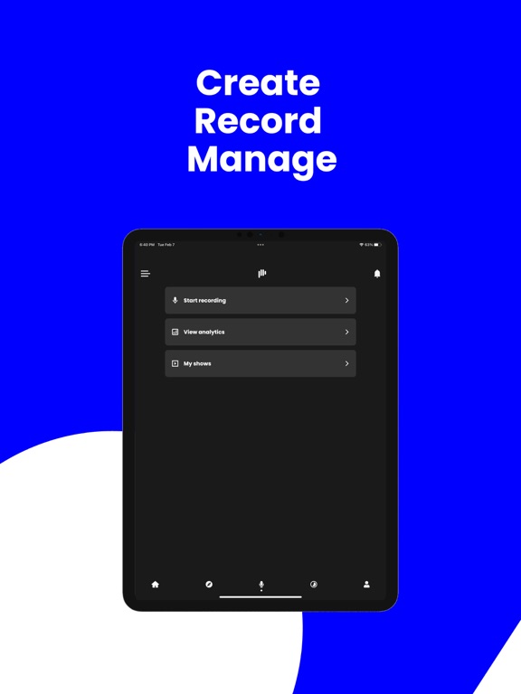 Podeo: Play Arabic Podcasts iPad screenshot 2 - Entertainment app