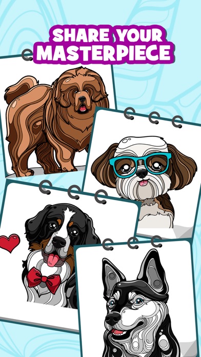Dog Colouring Book for Adults Screenshot