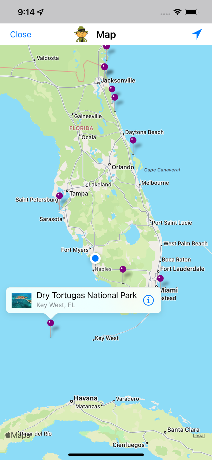 National Park Finder