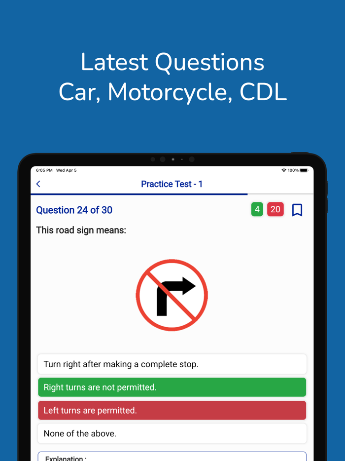 Texas DMV Permit Practice Test