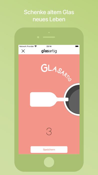 glasartig - Glas Recycling Screenshot