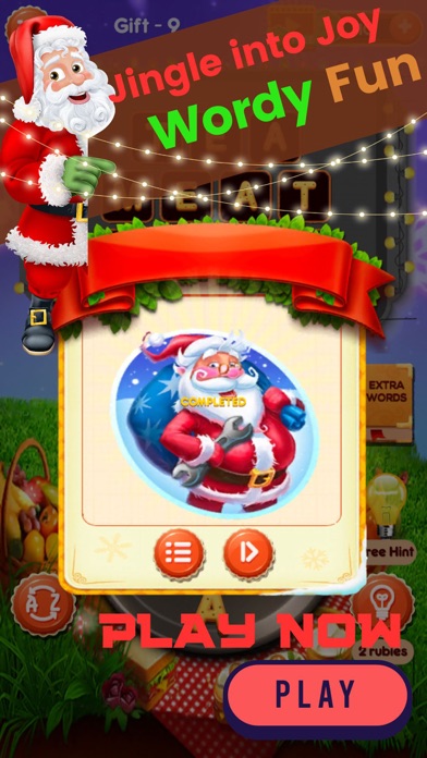 Christmas Word Cookies Play Screenshot