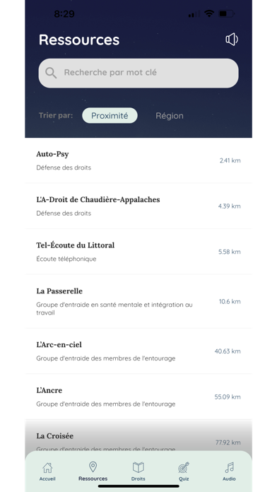 DRSM Santé Mentale Screenshot