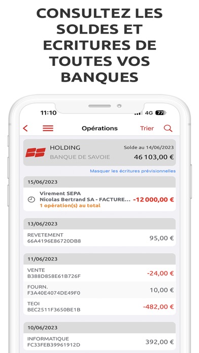 Screenshot #3 pour Suite Mobile Banque de Savoie