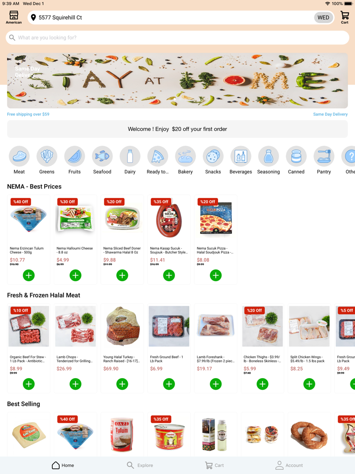 Halalcart Grocery delivery