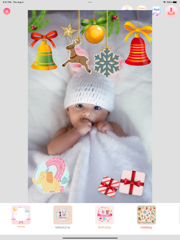Screenshot #4 pour Sweetie - Baby Photo Editor