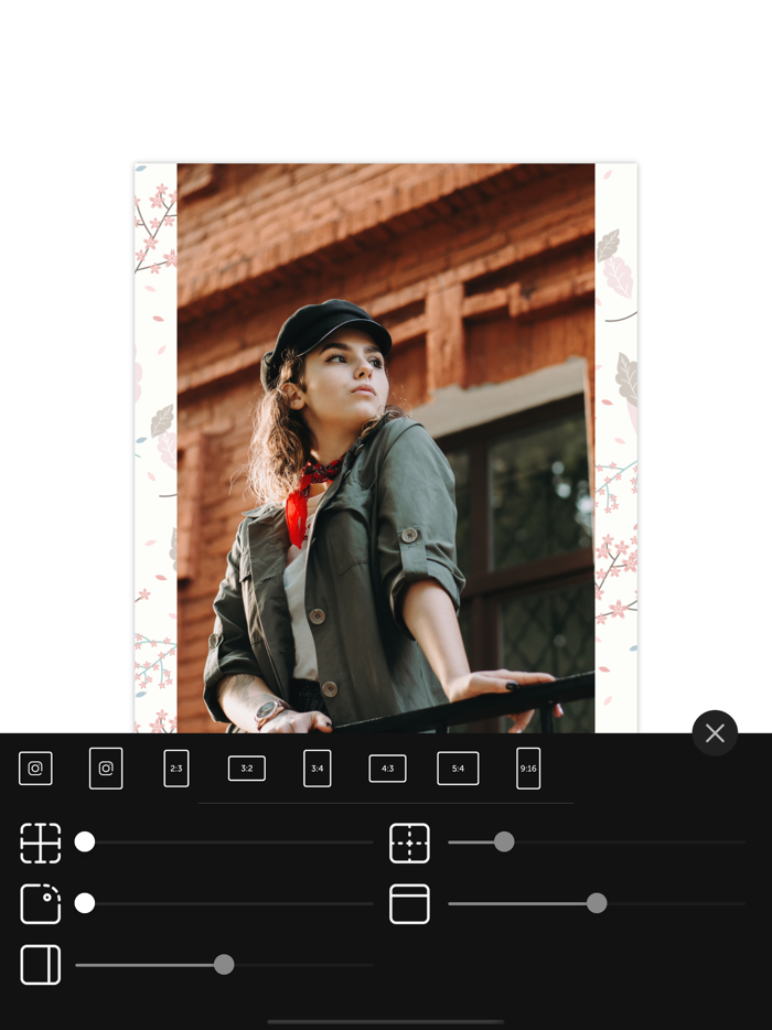 Crop Pic  No Crop Square Fit