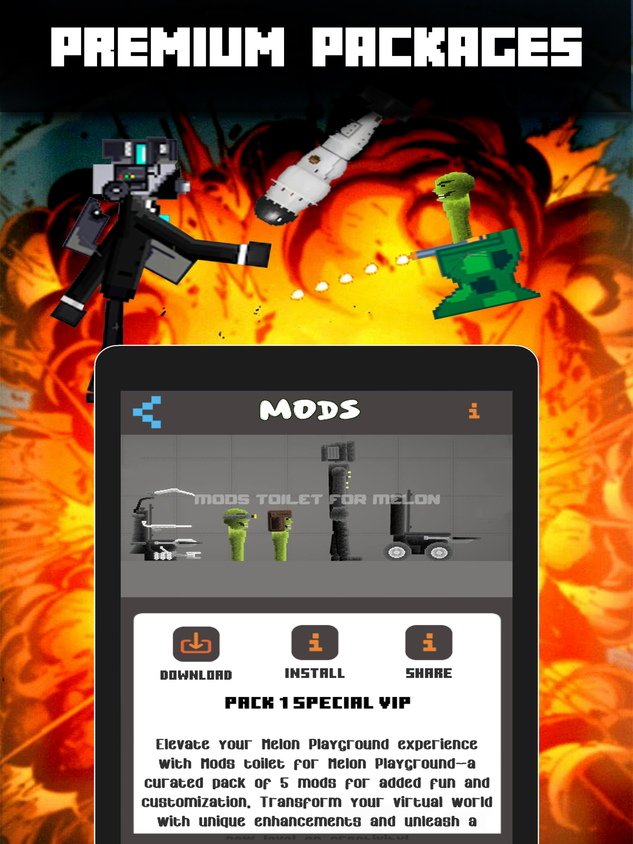 Mods toilet for Melon Play