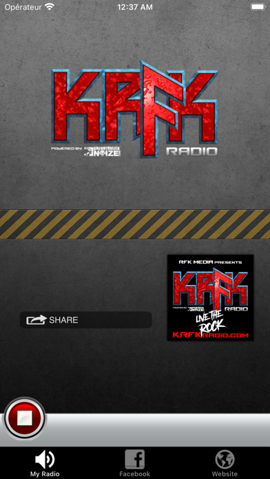 KRFK Radio Screenshot
