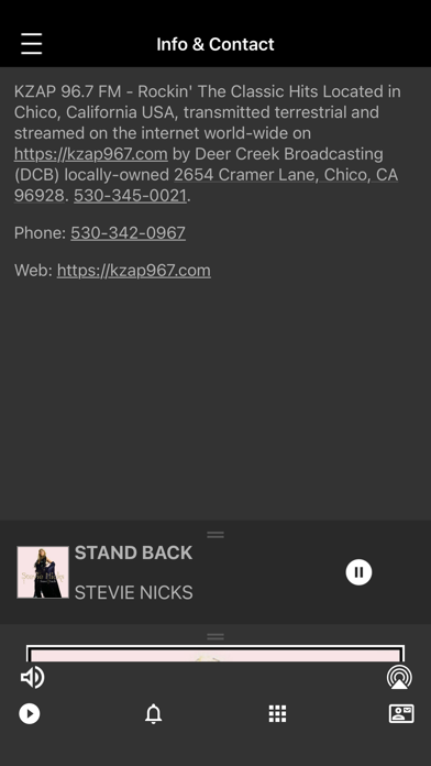 KZAP 96.7 Screenshot