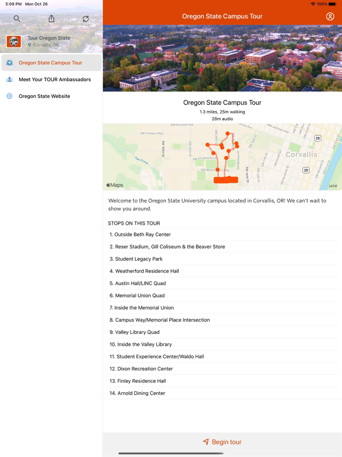 Oregon State Campus Tour