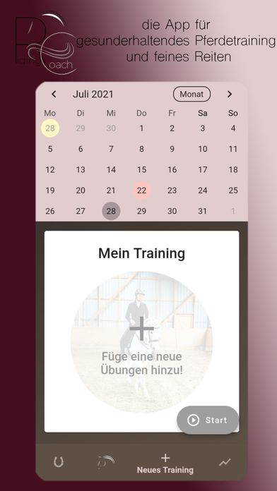 Riding Coach - die App Screenshot