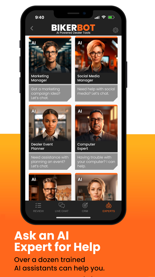 #7. BikerBot : AI Call Center (iOS) 由: More Than Rewards