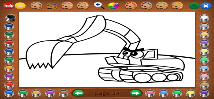 Trucks Coloring Book