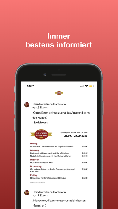 Fleischerei Hartmann Screenshot