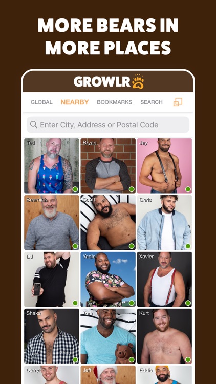 GROWLR: Gay Bears Near You