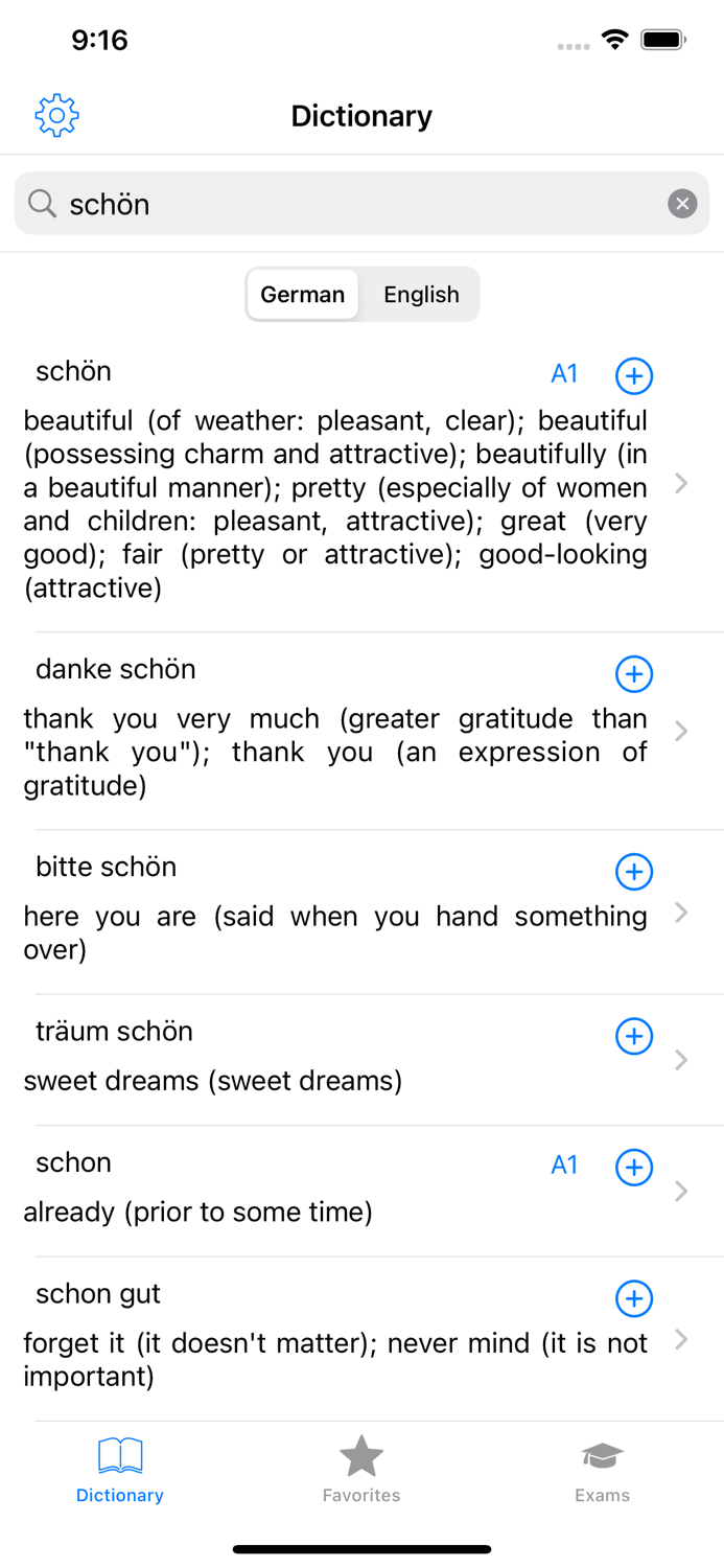 German - language dictionary