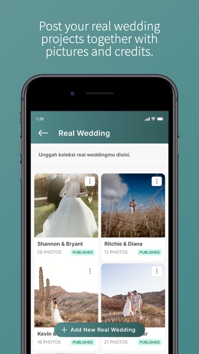 Weddingku Partner Area Screenshot