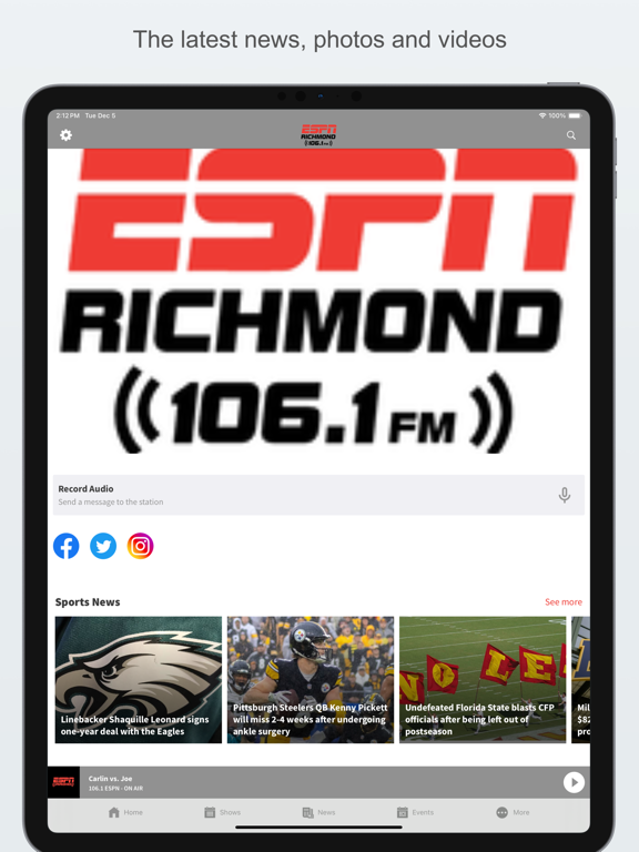 Screenshot #4 pour 106.1 ESPN