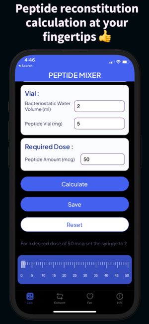 ‎PepCal: Peptide Calculator Screenshot