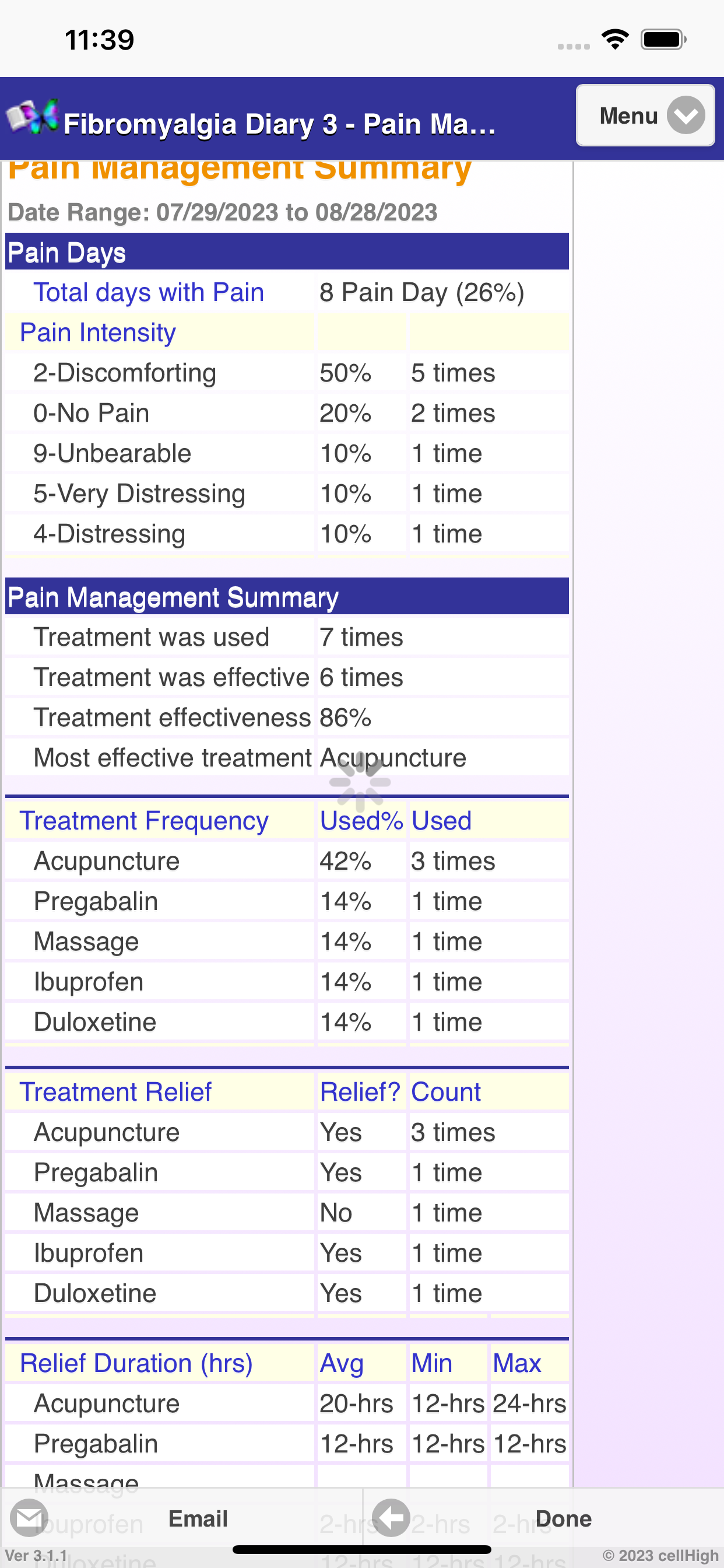 Fibromyalgia Diary 3