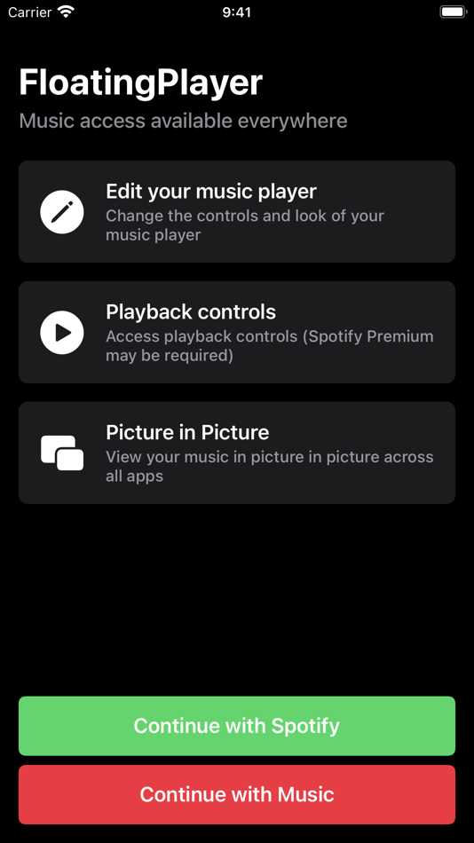 FloatingPlayer: Music Player - 1.1.1 - (iOS)
