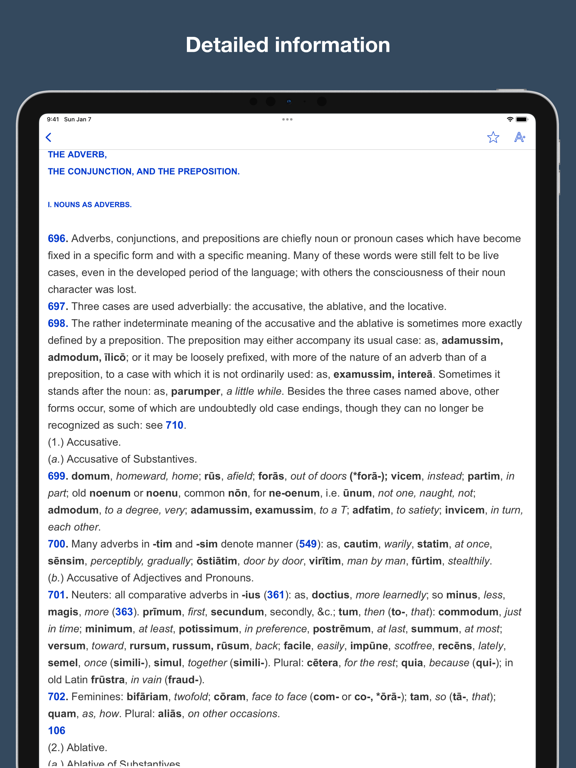 Screenshot #6 pour A Latin Grammar
