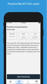 exam da-100: analyze data 2024 iphone screenshot 3