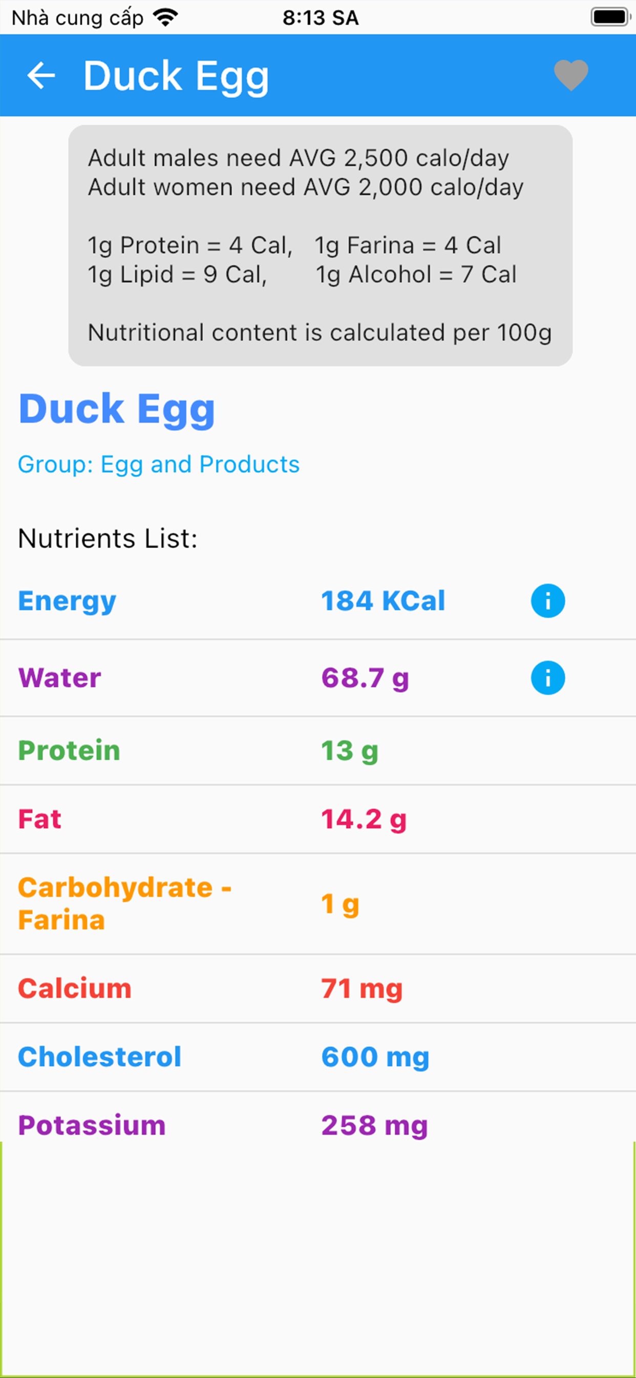 Material Nutrient