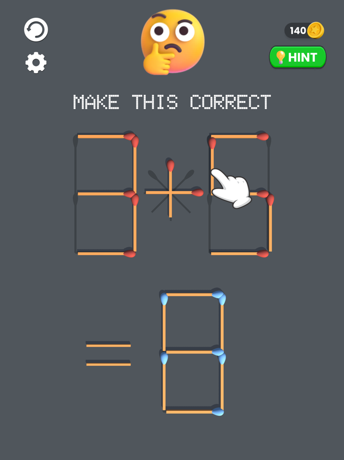 Solve Matchstick Puzzle 3D
