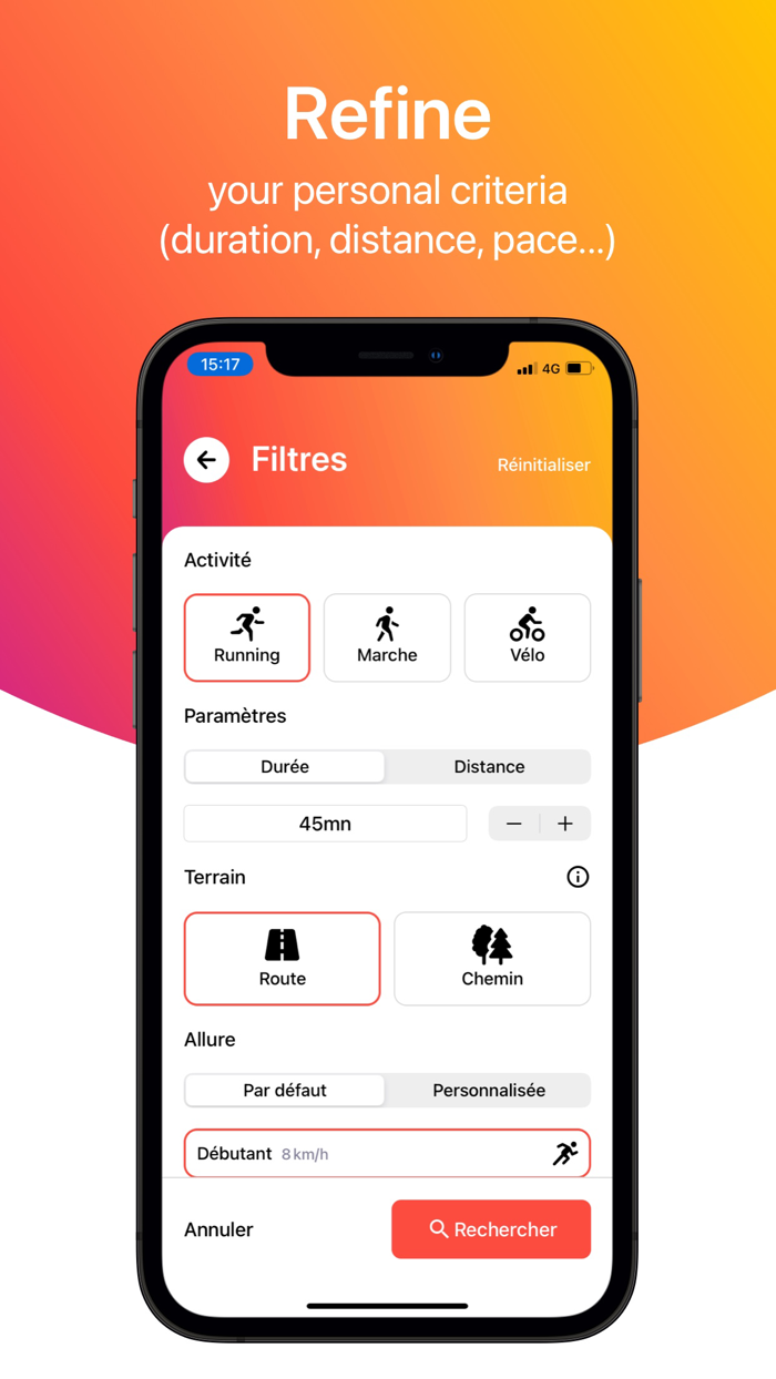 RunnrZ - Parcours Running