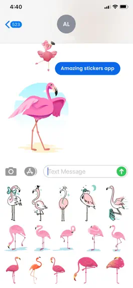 Game screenshot Pink Flamingo Stickers!! hack