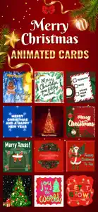 Merry Christmas Animated Cards screenshot #1 for iPhone