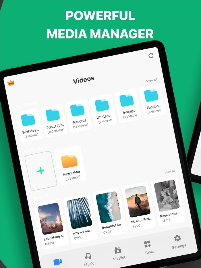 Video Player - Media Manager