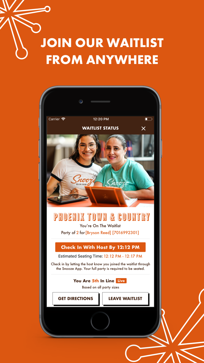 Snooze A.M. Eatery Mobile App