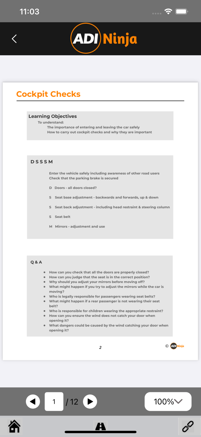 Driving lesson plans UK