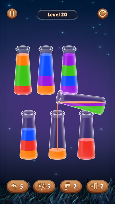 Color Water Sort Wooden Puzzle Screenshot