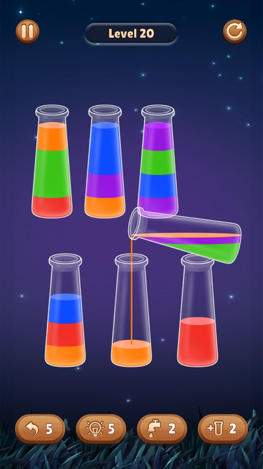 #1. Color Water Sort Wooden Puzzle (iOS) 由: Kim Chinh Nguyen Thi