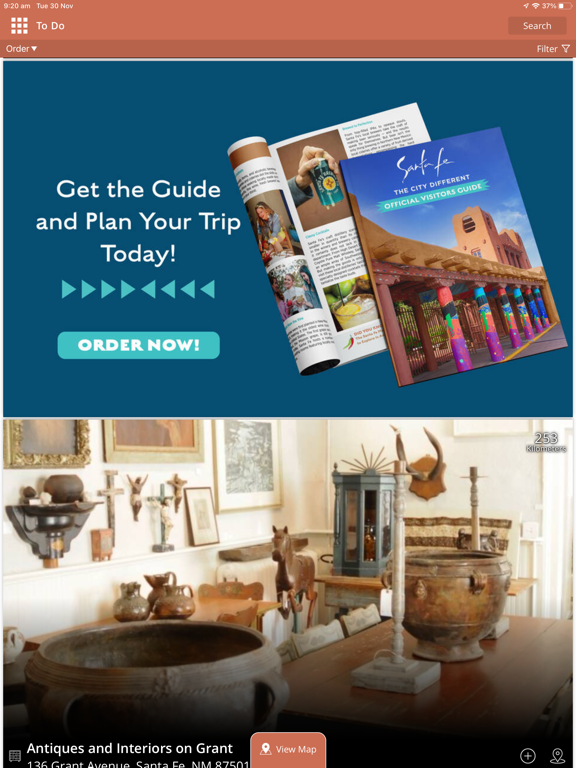 Visit Santa Fe! iPad screenshot 4 - Travel app