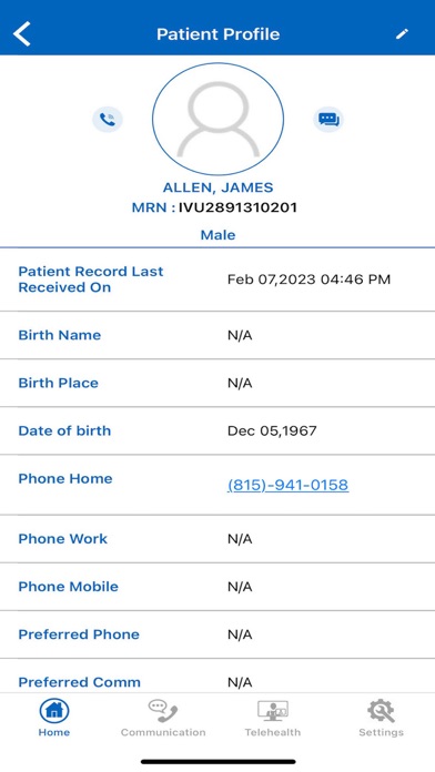 Persivia Care Provider Screenshot