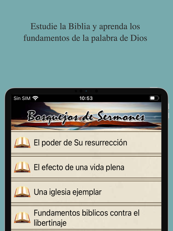 Estudios Bíblicos Evangélicos iPad screenshot